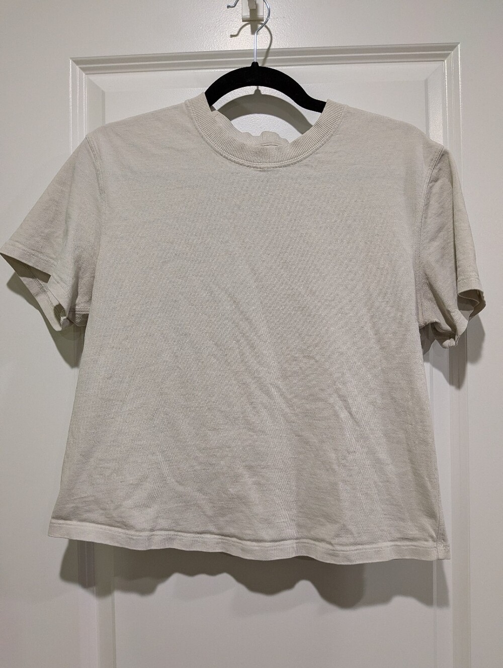 Lululemon Off-White All Yours Crop Top